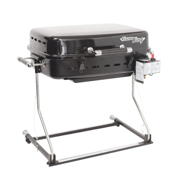 Flame King RV Mounted BBQ Motorhome Trailer Side Mount 1Burner Propane